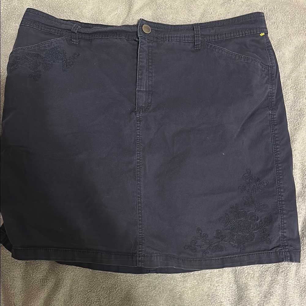 Croft & Barrow size 14 Blue Stretch Skort